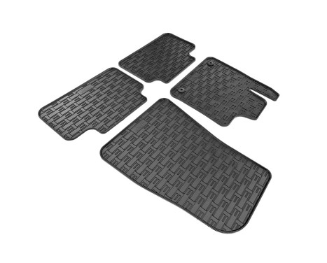 Rubber mats suitable for Volvo C40 Recharge 2021- (4-piece + mounting system), Image 3