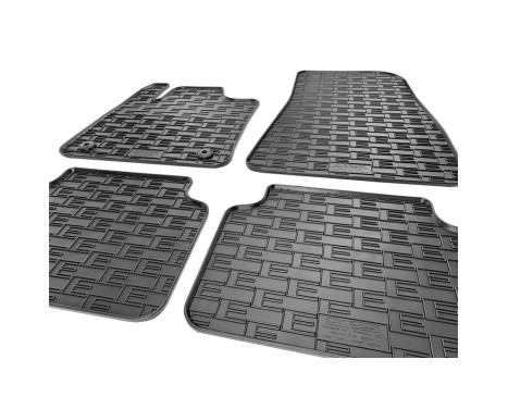 Rubber mats suitable for Volvo C40 Recharge 2021- (4-piece + mounting system), Image 5