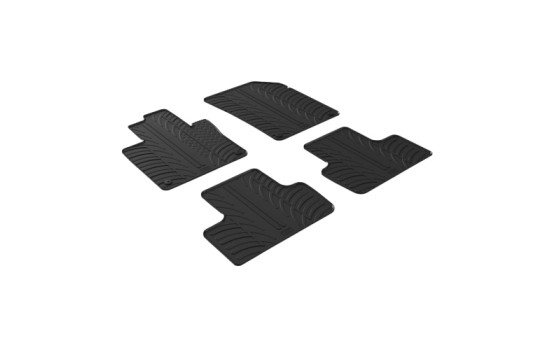 Rubber mats suitable for Volvo XC60 2017- (T-Design 4-piece)