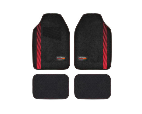 Red Bull Oracle Universal Car Mats 4-Piece Set Black/Red