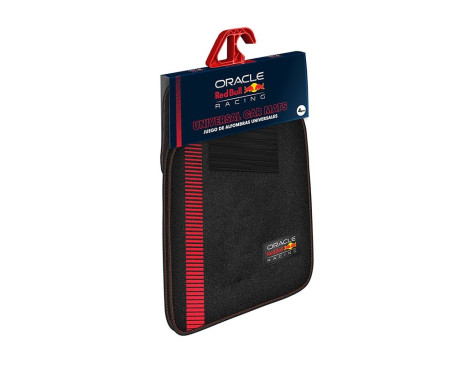Red Bull Oracle Universal Car Mats 4-Piece Set Black/Red, Image 3