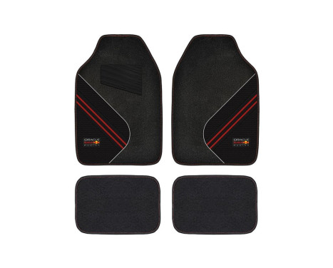 Red Bull Oracle Universal Car Mats 4-Piece Set Grey/Black/Red