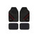 Red Bull Oracle Universal Car Mats 4-Piece Set Grey/Black/Red