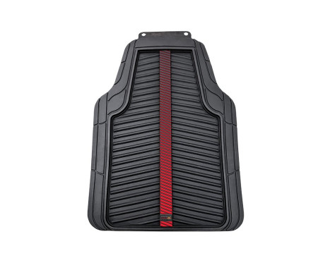 Red Bull Oracle Universal Rubber Car Mats 4-Piece Set Black/Red, Image 2