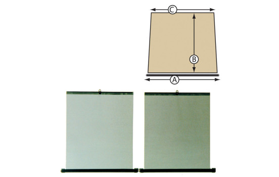 Roller blind 2 pieces 47cm x 44cm x 58cm, Image 3