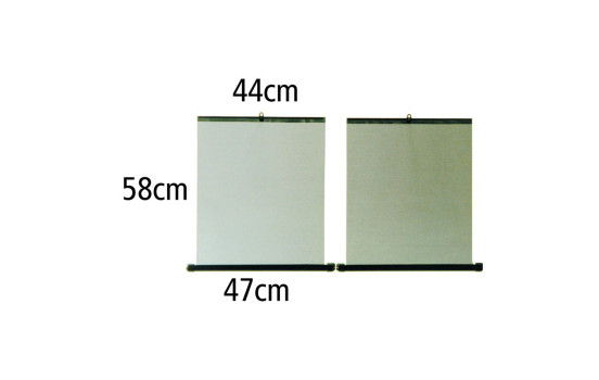 Roller blind 2 pieces 47cm x 44cm x 58cm, Image 4