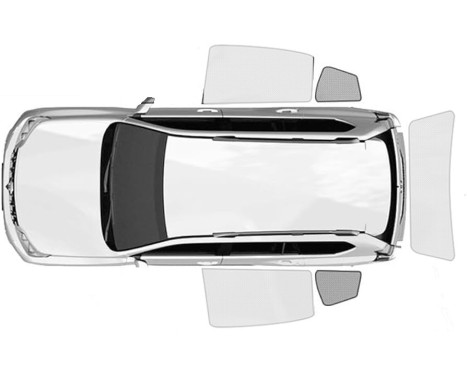 Rear side window sunshades suitable for Audi A6 (C6) 4-door sedan 2005-2011, Image 2
