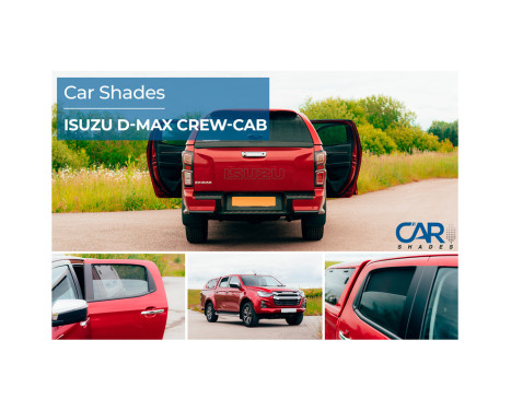 Set Car Shades (rear doors) suitable for Isuzu D-Max 4 doors 2019- (2-piece), Image 9