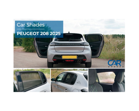 Set Car Shades (rear doors) suitable for Peugeot 208 II 2019- incl. e-208 (2-piece), Image 8