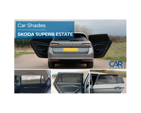 Set Car Shades (rear doors) suitable for Skoda SuperB IV Kombi 2024- (2-piece), Image 7