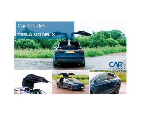 Set Car Shades (rear doors) suitable for Tesla Model X 5 doors 2016- (2-piece), Image 7