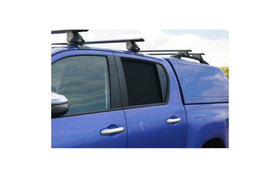 Set Car Shades (rear doors) suitable for Toyota Hilux VIII Twin Cab 2015- (2-piece), Image 6