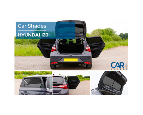 Set Car Shades suitable for Hyundai i20 5 doors 2020 - (6-piece), Image 9
