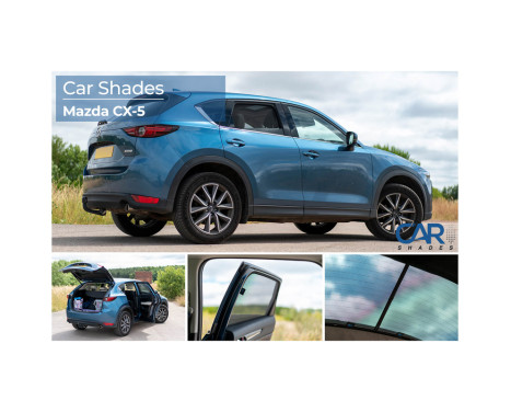 Set Car Shades suitable for Mazda CX5 2017- (6 pieces) PV MAZCX55B Privacy shades, Image 9