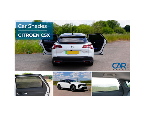 Set of Car Shades (rear doors) suitable for Citroën C5, Image 7