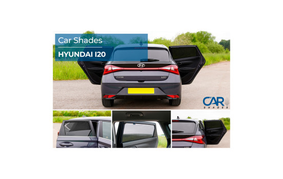 Set of Car Shades (rear doors) suitable for Hyundai i20 5 doors 2020 - (2-piece), Image 7