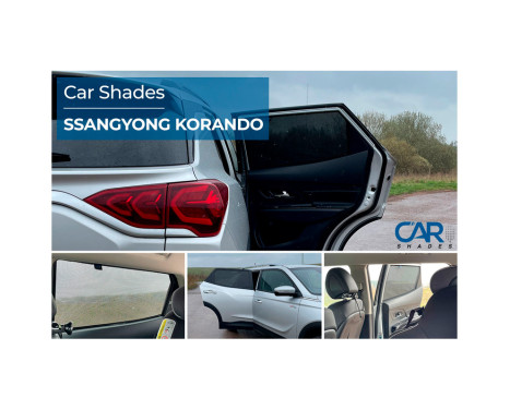Set of Car Shades (rear doors) suitable for SsangYong Korando 2019 - (2-piece), Image 7
