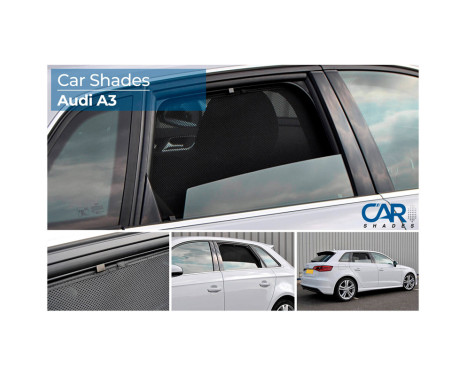 Sun blinds (rear doors) suitable for Audi A3 8V 5 doors 2012- (2-piece), Image 9