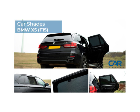 Sun shades (rear doors) suitable for BMW X5 (F15) 2013-2018 (4 pieces), Image 8