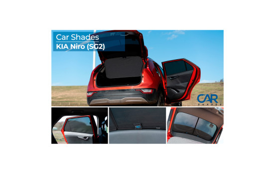 Sun shades suitable for Kia Niro II 2022- (4 pieces), Image 9