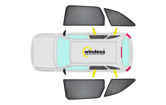 SunClip Privacy & Sun Protection suitable for Mercedes V-Class W447 (Extra long wheelbase) 2014-2024, Image 2