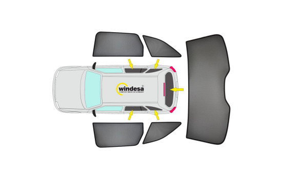 SunClip Visibility & Sun Protection suitable for Audi Q3 (F3B) 2019-2025 excl. Sportback, Image 2