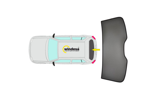 SunClip Visibility & Sunshade Mercedes V-Class W447 Facelift 2024- (tailgate only), Image 2