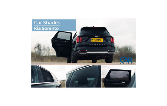 Sunshades (rear doors) suitable for Kia Sorento 5 doors 2020- (2 pieces), Image 8