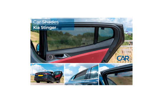 Sunshades (rear doors) suitable for Kia Stinger 2018- (4-piece), Image 9