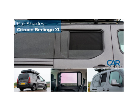 Sunshades suitable for Citroen Berlingo Multispace 2018- (rear window that can be opened) 6-piece PV CIBER5CX Privacy shades, Image 9