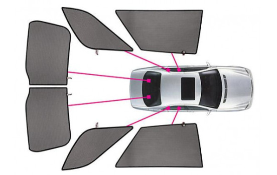 Sunshades suitable for Kia Optima 2015-2020 (6-piece), Image 3
