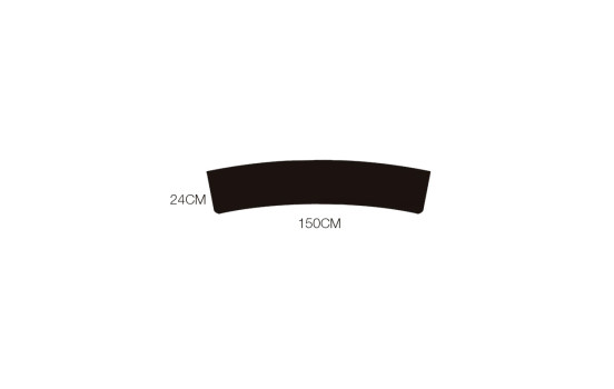 Simoni Racing Sun Filter - 150x24cm - Black, Image 2