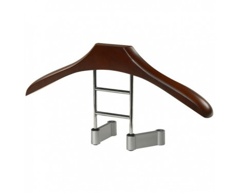 Wooden clothes hanger for the headrest - 45cm - incl. 4 adapters (8/10 / 12mm)