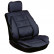 Seat cushion with lumbar support PU black