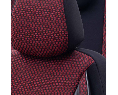 Fabric seat cover set 'SelectedFit Sports' Black / Red - 11-piece, Image 4