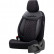 otoM Leather / Velor Seat cover set 'Comfortline VIP' - Black - 11-piece, Thumbnail 2