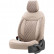 otoM Leather / Velor Seat cover set 'Comfortline VIP' - Cream - 11-piece, Thumbnail 2