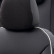 otoM Leather / Velor Seat cover set 'Premium' - Black + White edge - 11-piece, Thumbnail 5