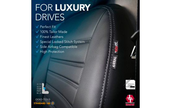 otoM New York Design Faux Leather Seat Cover Set 2+1 suitable for Fiat Ducato 2024- & Peugeot Boxer 20, Image 5