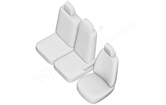 otoM Original Design Fabric Seat Cover Set 2+1 suitable for Renault Master IV 2024- (armrest on b, Image 7