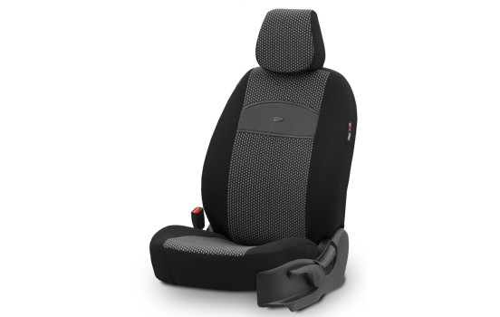 otoM Universal Fabric Seat Cover Set 'SelectedFit Smart' Black - 11-piece - suitable for Side-Air, Image 3
