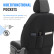 otoM Universal Fabric Seat Cover Set 'SelectedFit Smart' Black - 11-piece - suitable for Side-Air, Thumbnail 8
