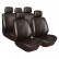 Seat cover set 'Demio' Black leatherette (11-piece) (also suitable for Side-Airbags)