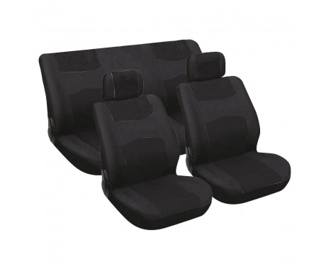 Seat cover set 6-piece black