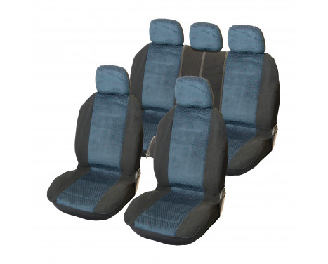 Seat cover set 9-piece 'Denver' blue