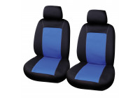 Seat cover set Lisboa 4 pieces black / blue