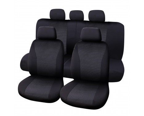 Seat cover set Vienna 9-piece black