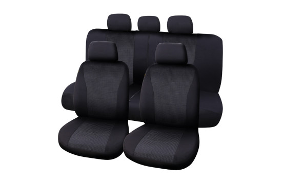 Seat cover set Vienna 9-piece black, Image 2