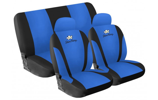 Simoni Racing Seat cover set Daisy - Blue - 8-pieces
