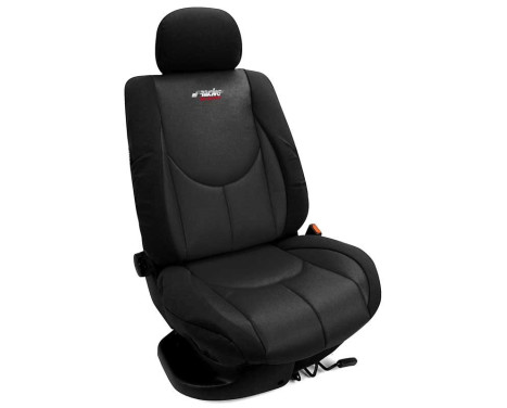 Simoni Racing Seat Coverset Type A (front seats) - Black - 4-pieces, Image 2